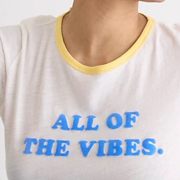 J. Crew "All of the Vibes" T-shirt - Picture 5 of 9